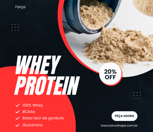 Black and Red Modern Whey Protein